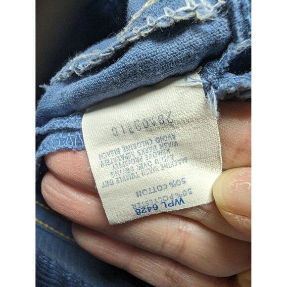 Wrangler Kids Boys Jeans 3T Skinny Corduroy Blue Pants Airplane Embroidered - Picture 5 of 5